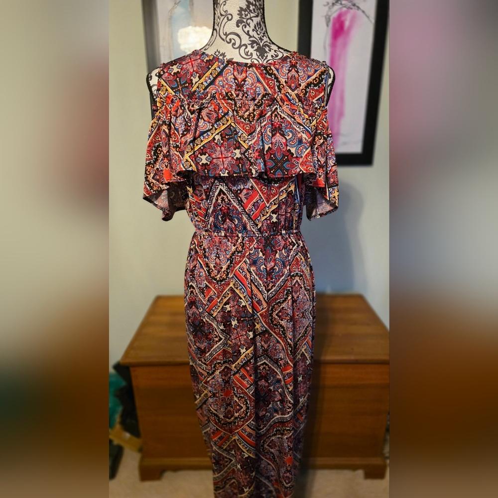 Soho Multicolor Paisley Maxi Dress